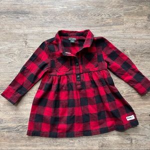 Baby Roots Flannel Plaid Dress. 18-24 months.